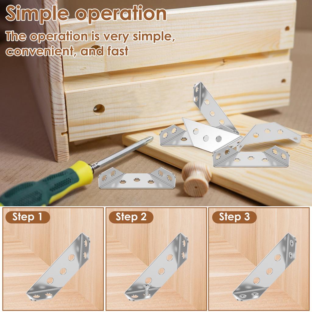 30/251 шт. Мебельный угловой соединитель Стальной уголок Угловой кронштейн для полки Поддержка для стула/шкафа Универсальный угловой кронштейн Кронштейн для полки