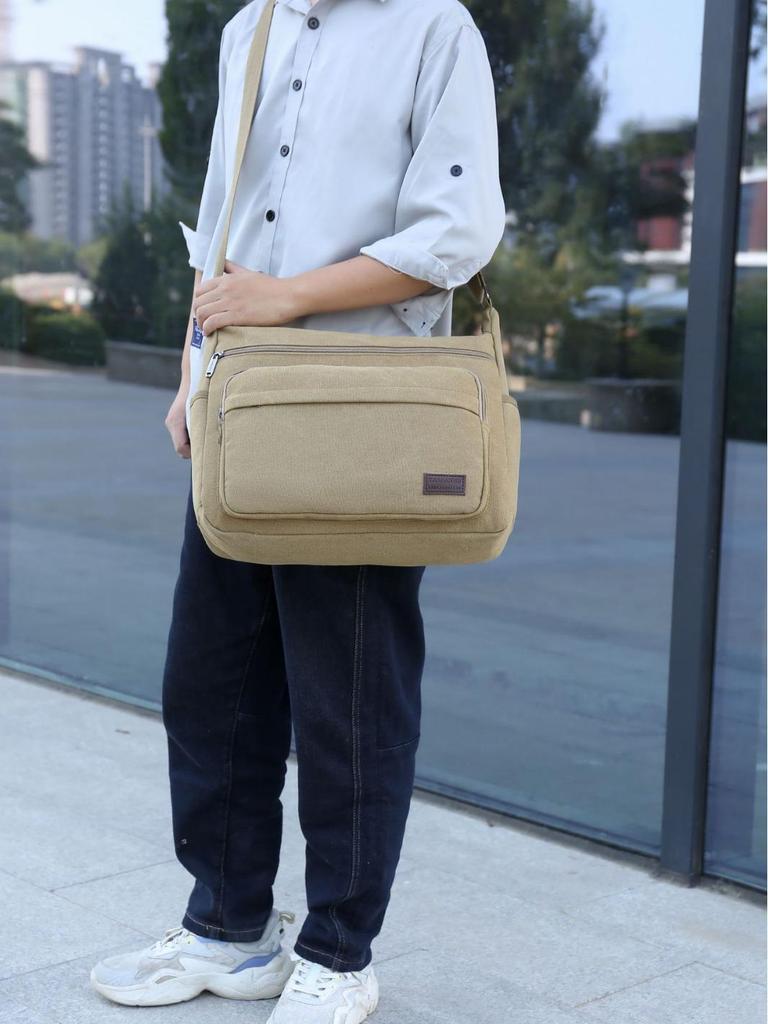 Мужская многофункциональная холщовая сумка кроссбоди: Универсальная сумка для путешествий и инструментов