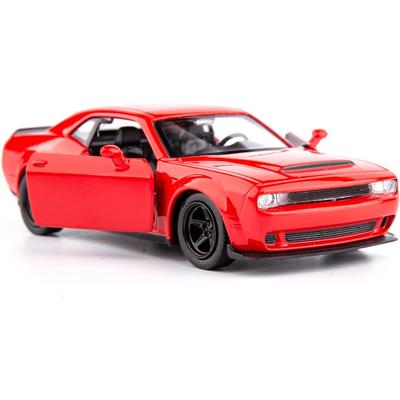 1/36 масштабная модель автомобиля Dodge Challenger, игрушечный автомобиль из цинкового сплава для детей, игрушечный автомобиль с откатным механизмом для малышей, подарок для мальчиков и девочек