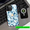 Чехол для телефона L-Lando H-Helmet Pattern Norris для iPhone17,16,15,14,13,12,11 Plus,Pro Магнитный с Magsafe Беспроводная зарядка