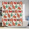 Рождественская шторка для душа декор аксессуары для ванной комнаты рождественские принадлежности для вечеринки домашние украшения праздничный красно-зелено-белый узор