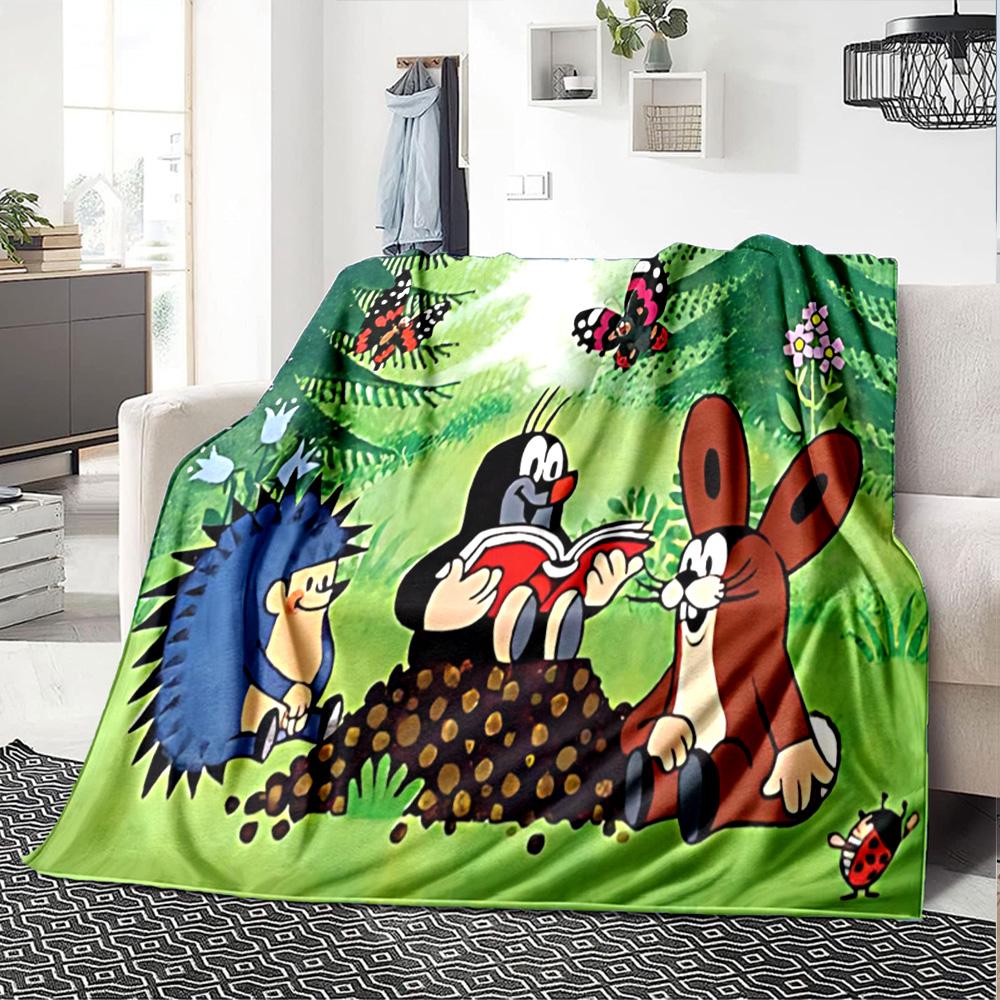 1pc Butterflies Friends Flannel Blanket,Ultra Soft Warm Plush Throw for Home Bedroom Bed Sofa Cover Camping Picnic gift Y7248