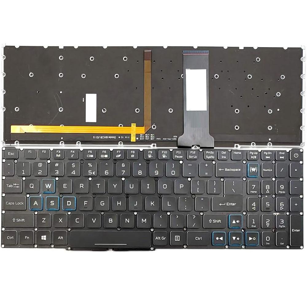 Клавиатура с подсветкой для Acer Predator Helios 300 PH315-52 PH315-53 PH317-53