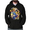 Винтажная Ретро Толстовка с Капюшоном Персонажи Видеоигры Mega Man Мужская Женская
