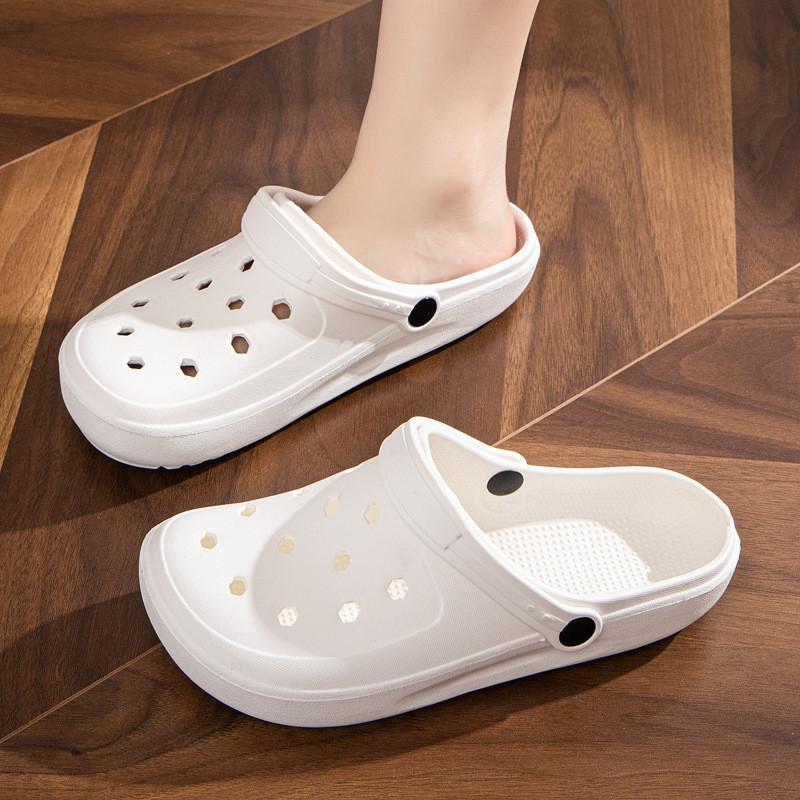 Модная обувь Cave для женщин и мужчин, летние нескользящие пляжные тапочки, уличные домашние сандалии на плоской подошве из ЭВА, женская садовая обувь Sandalia Feminina