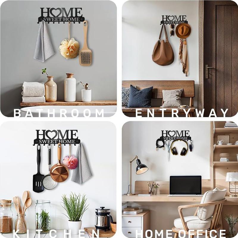 1 шт. настенный держатель для ключей Sweet Home, настенный крючок для ключей, креативный держатель для ключей для входной двери