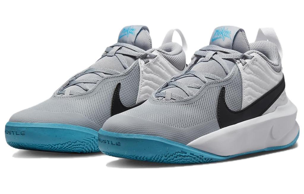 Nike Team Hustle D10 GS 'Серо-синяя Молния' CW6735-104