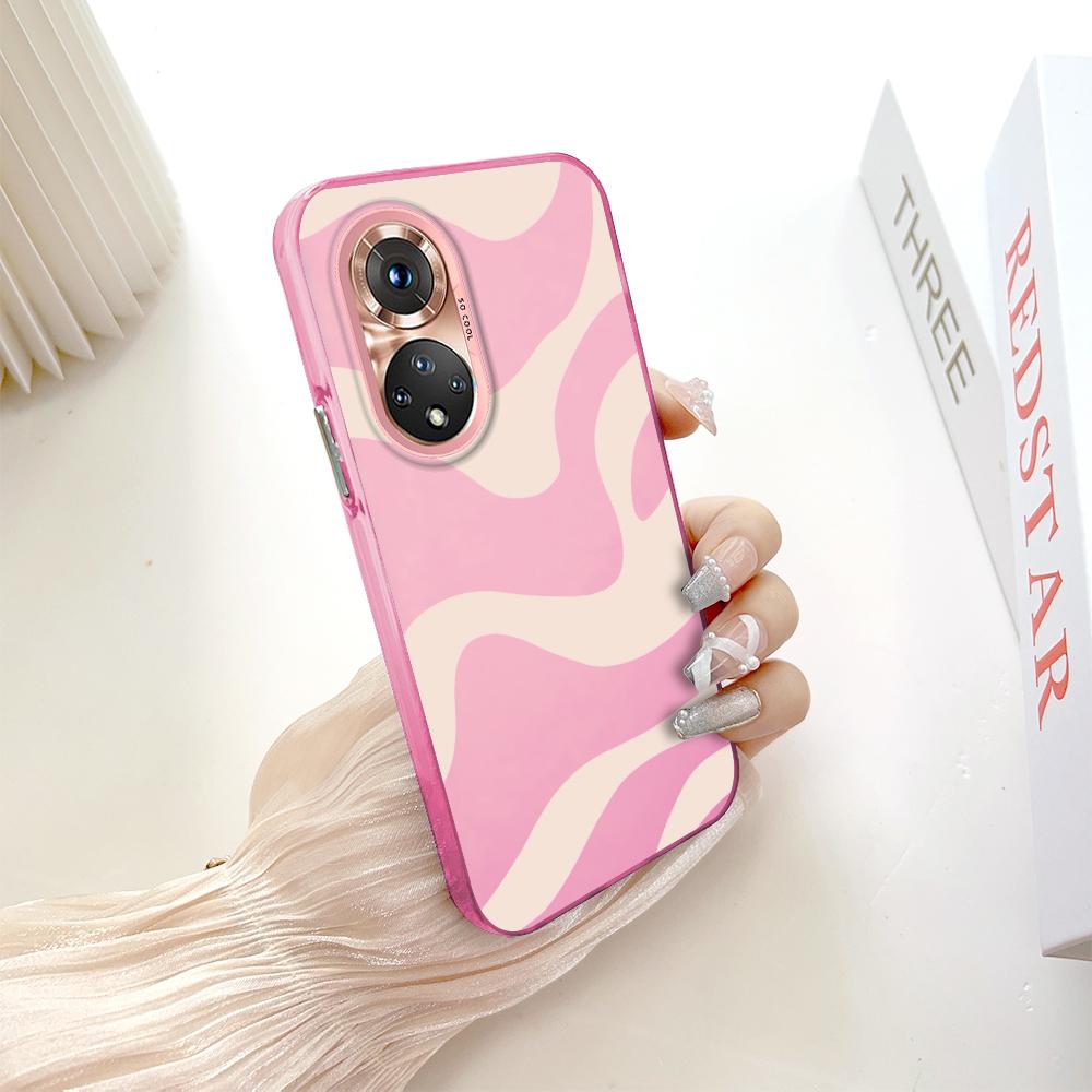 Раскрашенный узор, разноцветный, серебристый, двусторонний твердый корпус, противоударный противоударный чехол для телефона для Huawei Honor Infinix Tecno iPhone