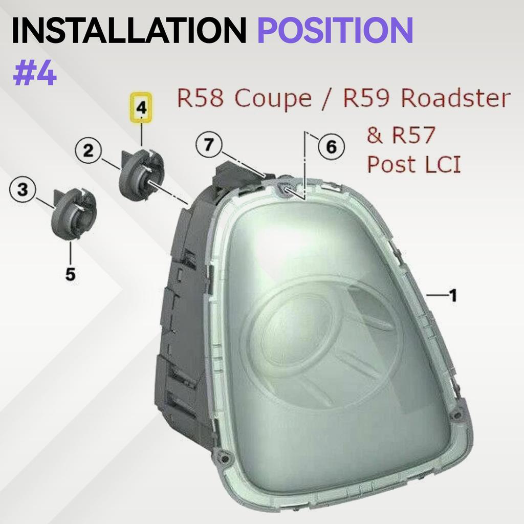 For BMW Mini COOPER R56 R57 R58 R59 R61 Car Rear Tail Light Stop Brake Bulb Socket Holder 63212756177 2756177 Auto Accessories