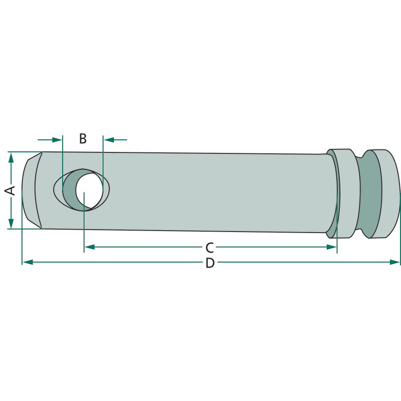 Lower link pin cat. 2 diameter 28 length without chain