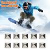 10 Pcs Snowboard Stomp Pads Zinc Alloy Pyramid Studs Anti-Slip Ski Snowboard Grip