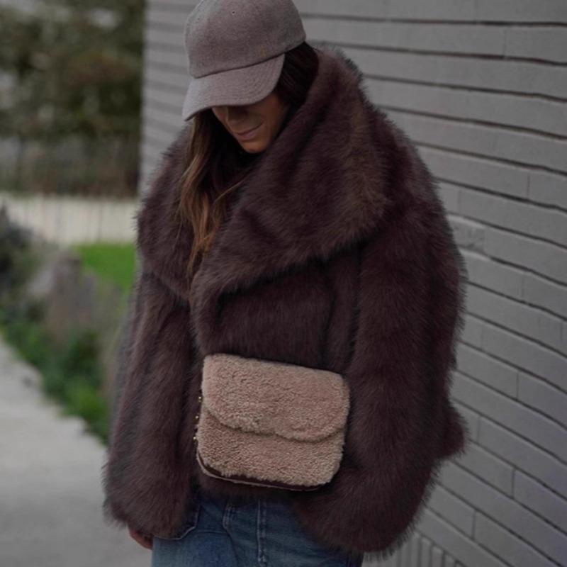 Новая мягкая шуба из лисьего меха, повседневная, универсальная, экологичная меховая куртка, зимняя теплая шуба из искусственного меха