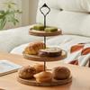 2/3-layer Decorative Cake Stand Wooden Material Snack Dish New Dessert Display Rack  Tea Party