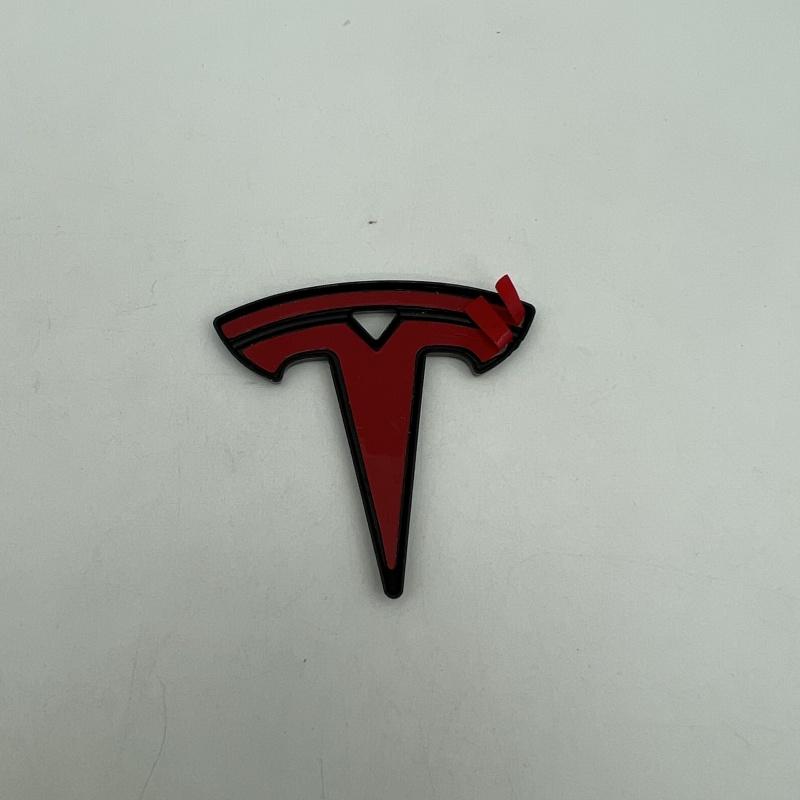 AAAIK1 1pcs ABS for Tesla ModeY Model3 car Emblem Steering Wheel Center Badge steer wheel sticker Decal Styling Auto accessories