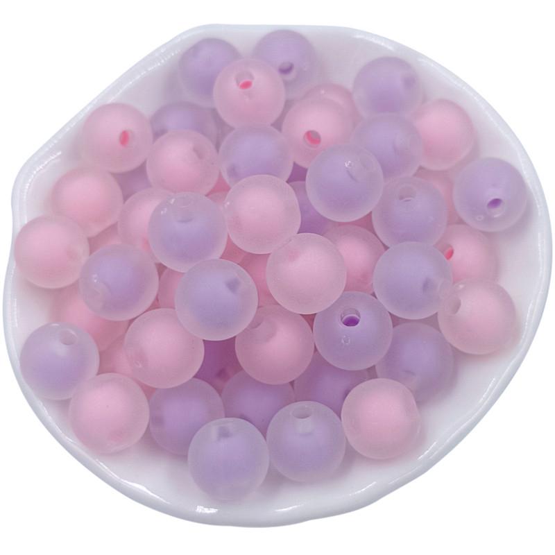 Товары для дома и вечеринки Модный сэндвич 20 шт. Сердечник для изготовления браслетов и сережек DIY Ювелирные аксессуары 10 мм Круглые свободные бусины матовые