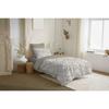 Complete Reversible Duvet Cover Set "Vanessa" 4 Pieces for Bed 90 X 190 Fira Natural