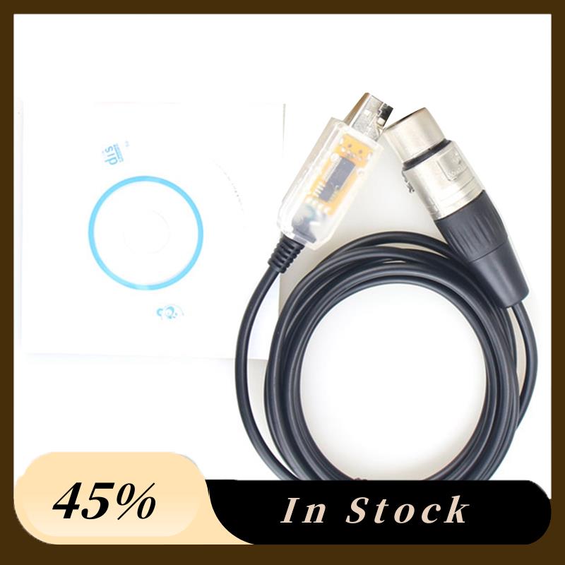 USB-DMX интерфейс-адаптер, светодиодный DMX512, контроллер сценического освещения для ПК, диммер, аксессуары, кабель-адаптер