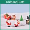 Очаровательные миниатюрные рождественские украшения ручной работы в виде Санта-Клауса и снеговика для микроландшафта