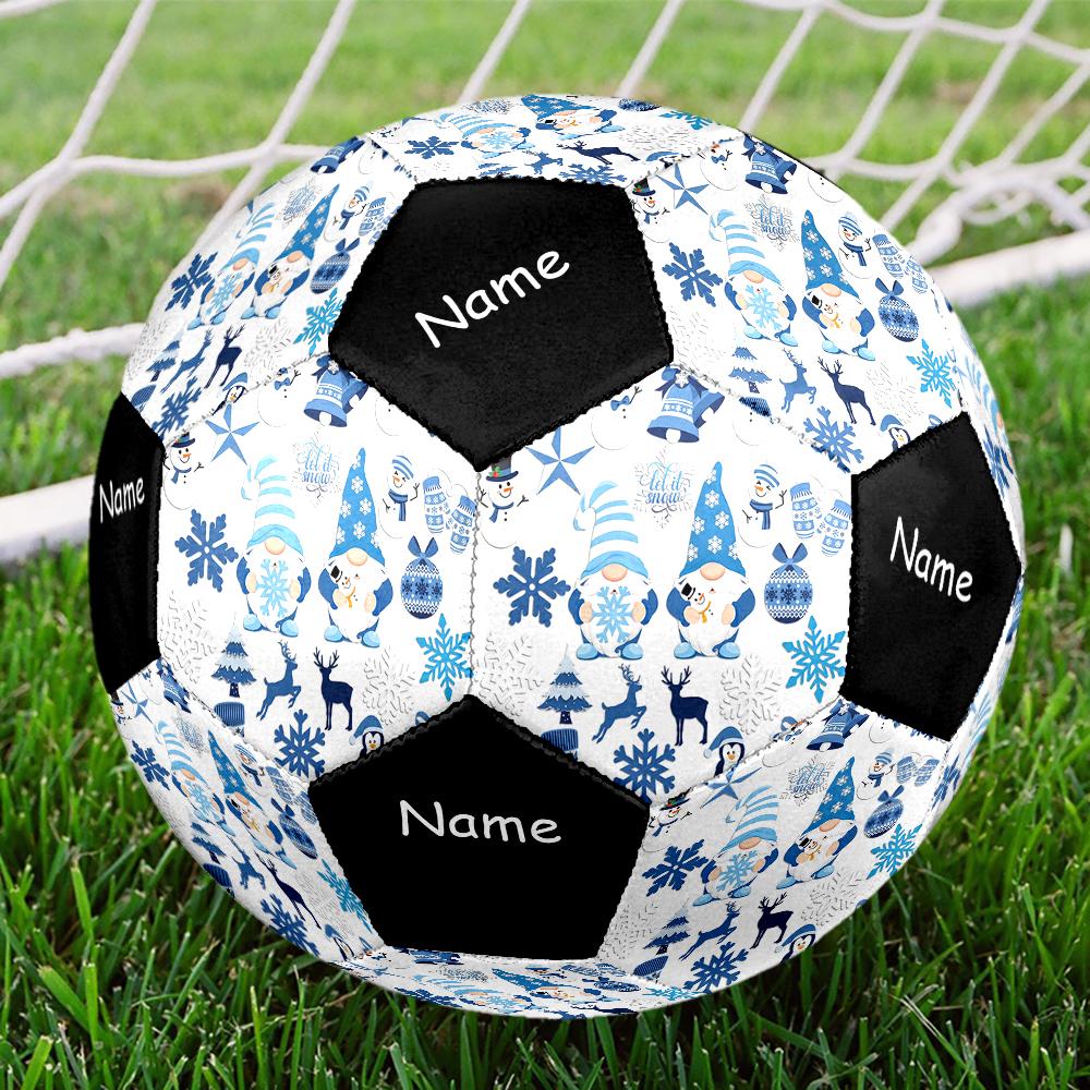 Custom Name Christmas dwarf Theme Size 5 Soccer Ball, Suitable for Both Indoor and Outdoor Matches, a Gift Suitable for Everyone.