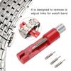 Набор аксессуаров для ремонта ремешка для часов, приспособление для снятия штифта регулировки ремешка (красный)