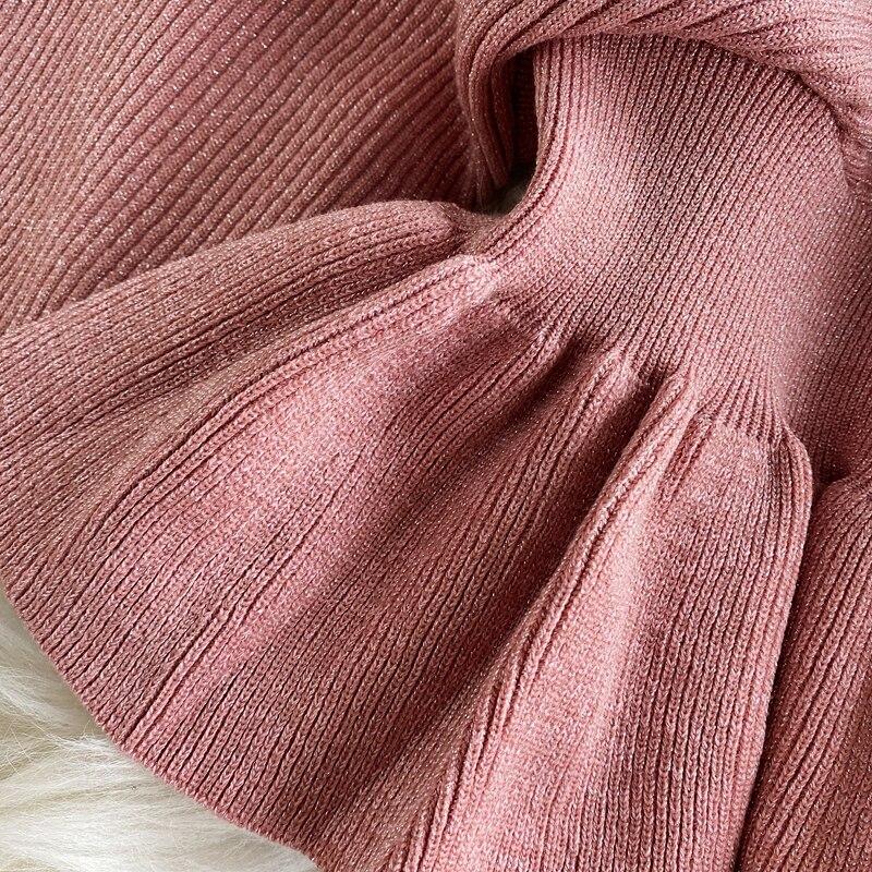 RUGOD Весенний новый яркий шелковый вязаный топ с v-образным вырезом и длинными рукавами, модный темпераментный короткий универсальный топ с тонкой спинкой и длинным рукавом