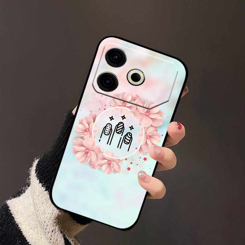Чехол для Tecno Pova 6 Neo ТПУ Роскошный Черный Силикон Мягкие Чехлы для Телефона для Tecno Pova 6 Neo Защитный Мягкий Чехол Pova6 Neo Capa