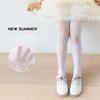 Kids Lace Cherry Pattern Tights Spring Summer Thin Hollow Out Stretch Pantyhose for Girls Korean Style Kids Leggings
