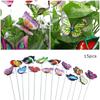 Ornaments Yard  Simulation Color Artificial Butterfly with Rods Garden Decoration Fake Butterflies