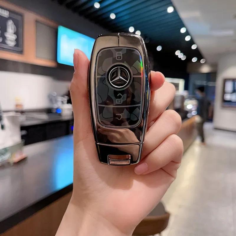 ULA5 3 Кнопки Модный Мягкий ТПУ Чехол Для Ключа Автомобиля Для Mercedes Benz A C E S G Класса GLC CLE CLA GLB GLS W177 W205 W213 W222
