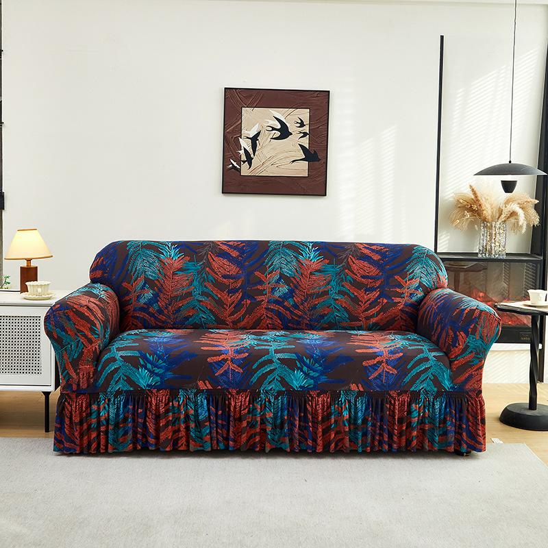 Новый Чехол для Дивана Цельный Эластичный Универсальный Чехол Двухместный Универсальный Защита от Царапин Кошек и Пыли Диван Все Включено Чехол