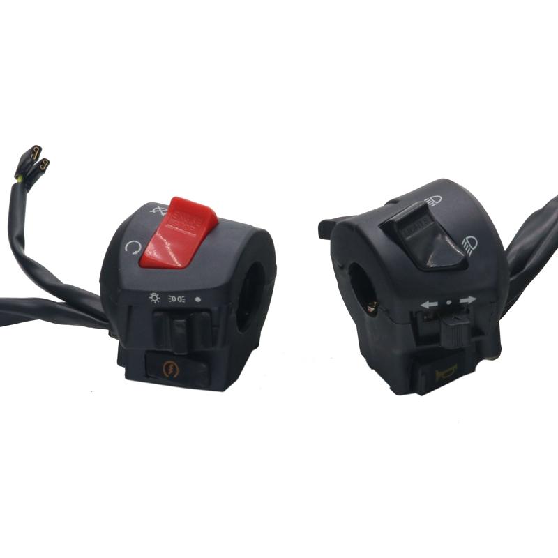 LMoDri 22 мм мотоциклетный левый и правый переключатель, звуковой сигнал, электрическая противотуманная фара, кнопка запуска