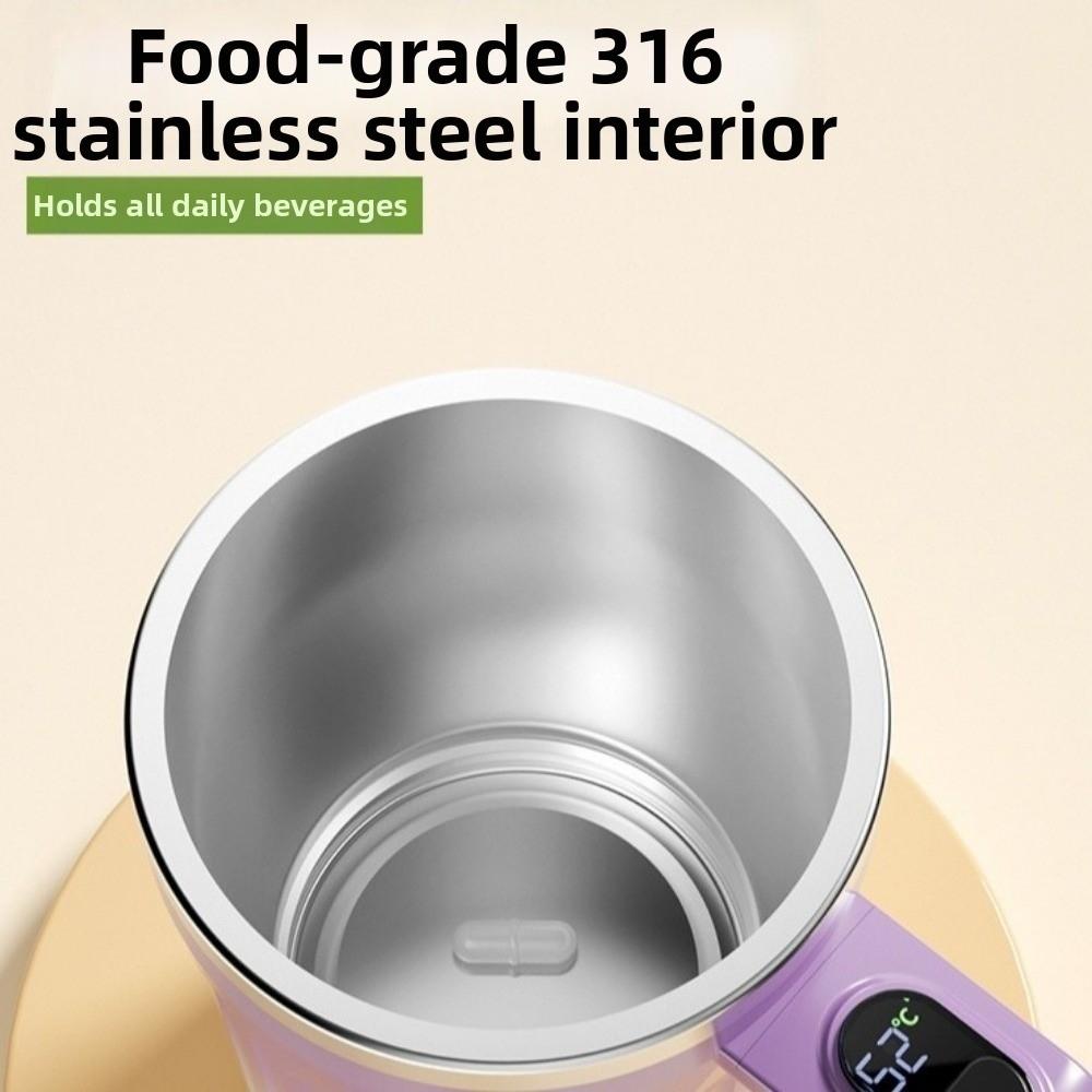 450ml Automatic Self Stirring Coffee Mug Rechargeable Espresso Cup Heating Mixer Cup Tea Drinking