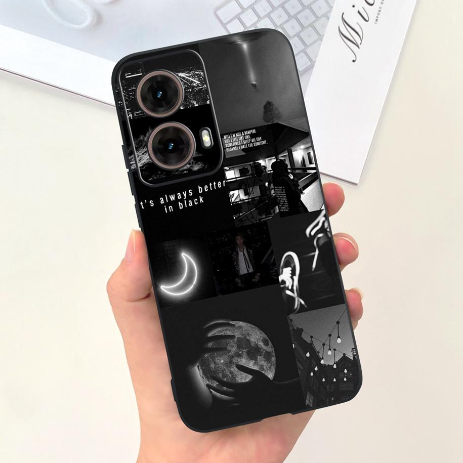 Для Motorola Moto G85 5G Чехол Милые Девочки-Астронавты Мягкий Силиконовый ТПУ Чехол для Телефона Для Moto G85 2024 Funda G 85 MotoG85 Матовый Чехол