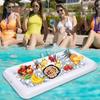 PVC Inflatable Serving Bar Multi-functional Pool Float Tray Summer Salad Tray  Pool Party
