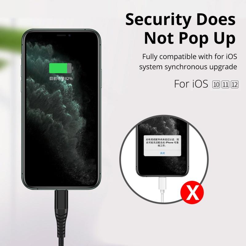 FONKEN For iPhone 12 Series & XS XR 11 Pro Max Mini PD 20W Type C To Lightning Data Cable Support Charging Data Transfer