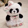 Cute Princess Style Skirt Red Panda Doll Plush Toy Black And White Panda Doll Girl Soothing Rag Doll