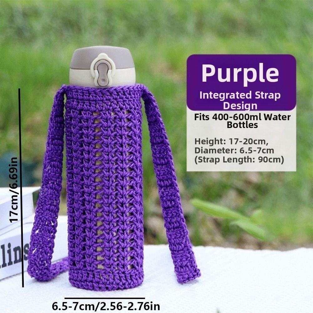 Reusable Water Bottle Carrier Bag Handmade Cup Sleeve Pouch Thermos Cup Sleeve Water Bottles