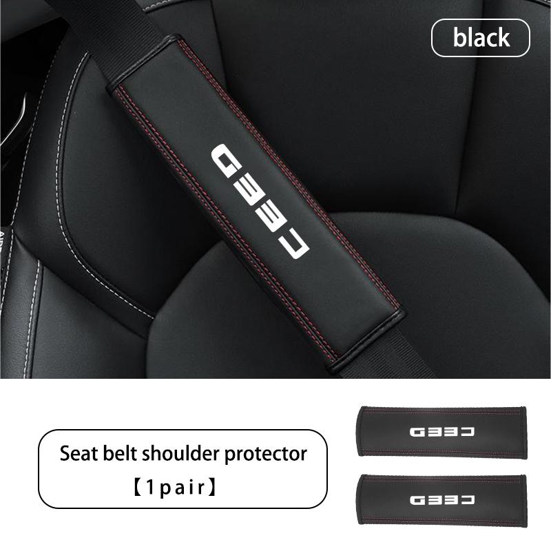 AXADSN1 Universal Car Seat Belt Shoulder Strap Adjustable Protection Pad For KIA Sorento Stinger Spectra Niro Cadenza Sephia