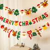 Festive Garland Merry Christmas Decor Felt Material Garland Christmas Ornaments  Christmas Party