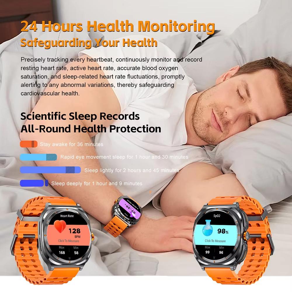 2025 New TWS Smart Watch 2 In 1 With Earphone BT Call Men Watches GPS Track Monitor Play Sport Music SmartWatch For Android IOS