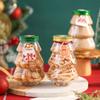 Christmas Candy Biscuits Bottle Christmas Tree Milk Tea Bottle Candy Cookie Snack Chocolate Storage Jar Box Food Container