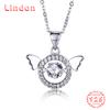 Lindon S925 из стерлингового серебра с муассанитом, роскошное индивидуальное ожерелье с подвеской, женское классическое ожерелье Tide Sugar, полное дикой цепочки на ключицы