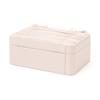 Francfranc Ribbon Cosmetic Light with Mirror and Dresser Box, Pink, Bag-shaped, Portable, Dividers,