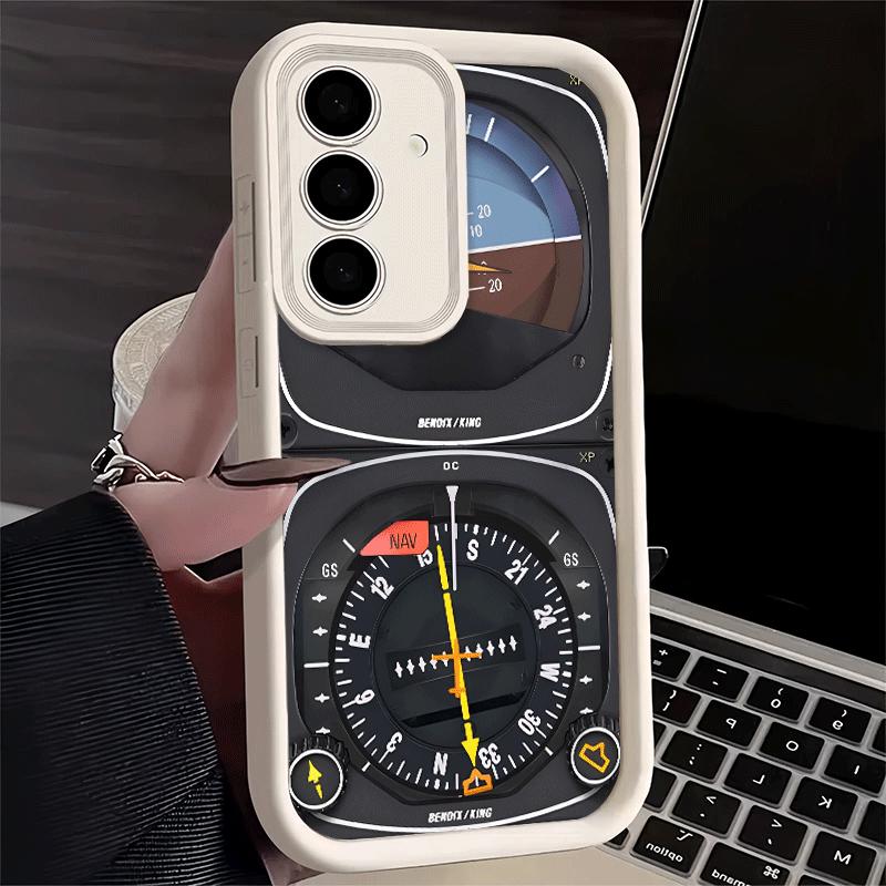 Aircraft Instrument Cockpit Radar Soft Phone Case for Samsung Galaxy A17 A16 A26 A36 A56 A15 A25 A35 A55 A14 A24 A34 A54 A13 A23