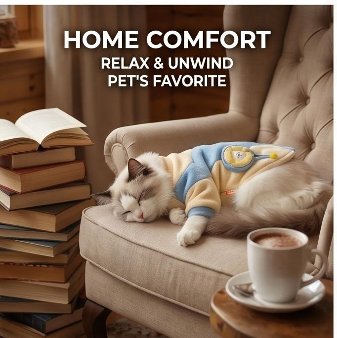 Fashion Patchwork Warm Cat Cotton Coat Anti Shedding Autumn Winter Clothes For Small Cats Cold Weather Indoor Outdoor Use