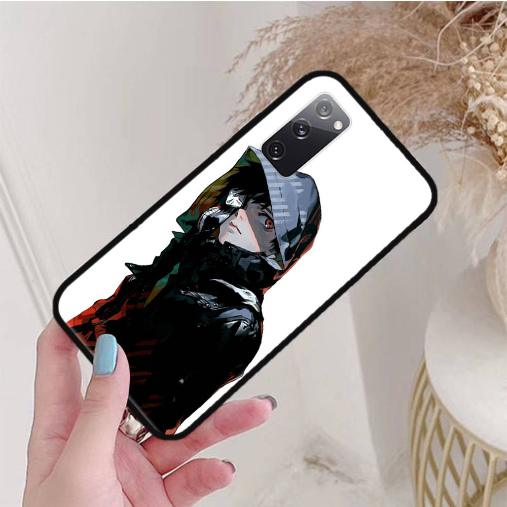 Черный чехол для Xiaomi Poco X6 X4 M5 M6 F5 F6 C65 C55 C50 C51 C40 Pro Redmi 14C A3X 13C 12C 11T 10A 9C Note 7 6 8A Plus W-51 Токийский гуль