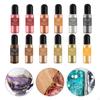 12 Bottles Metallic Ink Set, Epoxy Resin Pigment Liquid Dye Coloring for Dish Making Scrapbook