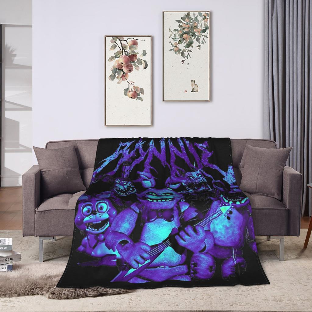 FNAF At Freddys Blanket Fleece Spring Autumn  Multi-function Ultra-Soft Throw Blanket for Sofa Travel Bedding Throws