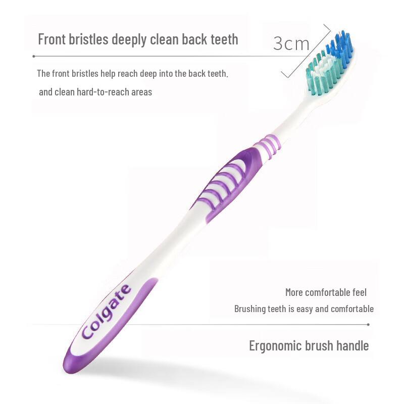 Colgate Ультрачистая зубная щетка средней жесткости, 3 двойных упаковки