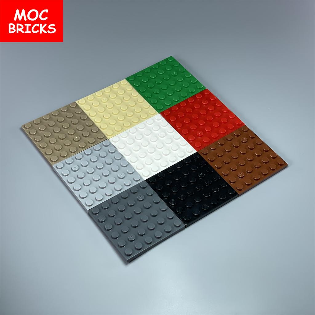 Нетоксичный 8 шт./лот Moc Многоцветная Базовая Пластина 6x6 Совместимая с 3958 Образовательные Строительные Блоки Собранные Игрушки Для Детей Рождественские Подарки